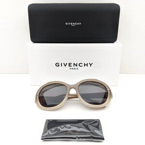 Givenchy by Universal Soleil 308 White Brown Oversized Sunglasses Frame France Givenchy oversized sunglasses - Gem main image 2